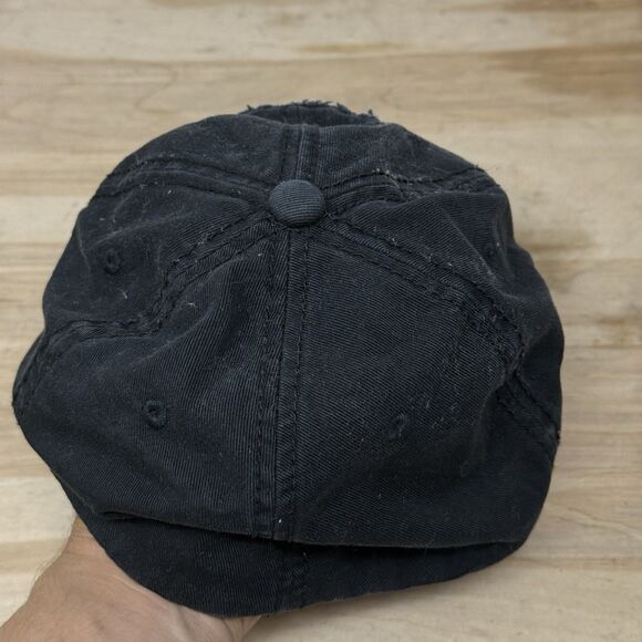 Harley Davidson Motorcycle Flat Hat Skull Embroidered Black Cap Medium - Picture 5 of 7